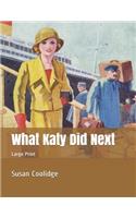 What Katy Did Next: Large Print