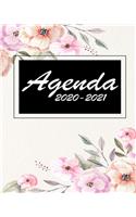 2020-2021 Monthly Planner: Floral 2 Year Monthly Planner Calendar Schedule Organizer January 2020 to December 2021 (24 Months) With Holidays and inspirational Quotes: 2020-202