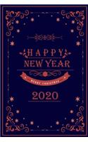 Notebook Happy New Year Merry Christmas 2020: Notebook / Journal Gift (6x9 - 110 pages)