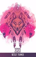 Wolf Weekly Planner 2020 dated with to do notes