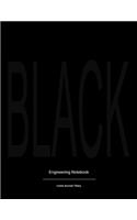 Black engineers notebook: Engineering writing journal - 120 pages 6x9 Gift diary for professionals and students
