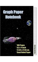 Graph Paper Notebook: (5), Quad Ruled, Grid Paper, 100 Pages (Large, 8.5 x 11)(5 Graph Paper Notebook)