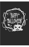 Happy Halloween spider web pumpkin