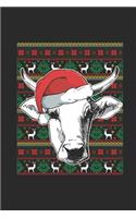 Ugly Christmas Sweater - Cow: Dotted Bullet Grid Notebook - Journal for Ugly Christmas Gift And New Year Gift Idea