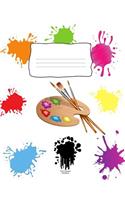Paint Splatter Notebook