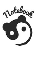 Notebook: Panda Homework Book Composition and Practice Tracker