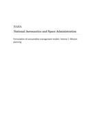 Formulation of Consumables Management Models. Volume 1: Mission Planning