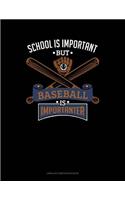 School Is Important But Baseball Is Importanter: Unruled Composition Book(671 Unruled Composition Book)