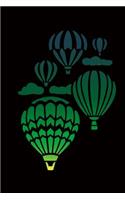 Hot Air Balloons Notebook (6x9 Journal): Lined Writing Notebook, 110 Pages