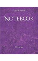 Notebook: 70 Pages