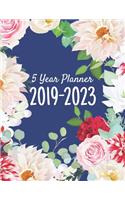 5 Year Planner 2019-2023: 60 Month Yearly Planner Monthly Calendar V6