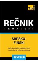 Srpsko-Finski Tematski Recnik - 3000 Korisnih Reci