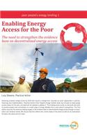 Enabling Energy Access for the Poor: The Need to Strengthen the Evidence