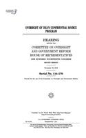 Oversight of DEA's confidential source program: hearing before the Committee on Oversight and Government Reform, House of Representatives, One Hundred Fourteenth Congress, second session, November