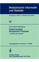 Erwin-Riesch Arbeitstagung Systemanalyse Biologischer Prozesse
