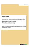 Nutzen der Analyse externer Risiken für den Finanzberater in der Privatkundenberatung