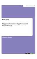 Higgsmechanismus, Higgsboson und Vucuumdecay