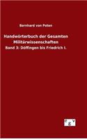 Handwörterbuch der Gesamten Militärwissenschaften