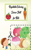 Vegetable Coloring Scissor Skills for Kids
