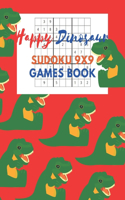 Happy Dinosaur Sudoku 9x9 Games Book