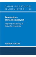 Referential-Semantic Analysis