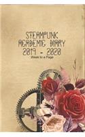 Steampunk Academic Diary 2019 - 2020 Week to a Page