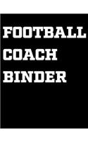 Football Coach Binder