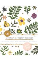 Monthly & Weekly Planner 2019 - 2020 with Gratitude Journal, Habit & Mood Tracker, TO-DO Lists