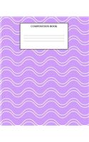 Composition Book: Wide Ruled Primary Composition Book Mermaid Papers Design