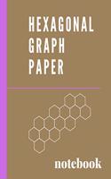 Hexagonal Graph Paper Notebook: 0.2 hexagon grid perfect for organic chemistry, tiling & mosaics, RPG and Strategy gaming, crochet & bead work design