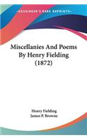 Miscellanies And Poems By Henry Fielding (1872)