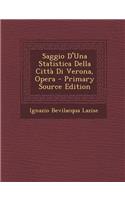 Saggio D'Una Statistica Della Citta Di Verona, Opera