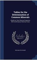 Tables for the Determination of Common Minerals