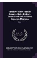 Sensitive Plant Species Surveys, Butte District, Beaverhead and Madison Counties, Montana