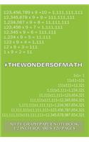#WONDERSOFMATH Nifty Graph Paper Notebook 1/2 inch squares 120 pages: Notebook perfect for school Math with lime cover, handy-sized 6"x 9", graph paper with 1/2 inch squares, perfect bound, ideal for graphs, math sums,