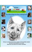 Hope For Paws Official Keepsake Coloring Book - Black and White Version