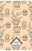 Notebook Journal Dot-Grid, Graph Grid, Lined, Blank No lined: Cute Hand Draw Doodles Cactus Succulent Plants Patel Pink: Small Pocket Notebook Journal Diary, 120 pages, 5.5" x 8.5"(Blank Notebook Journal)