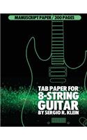 TAB Paper for 8-String Guitar