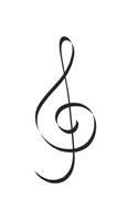 Music Clef Heartbeat - music book, music lines, notebook, notepad, 6x9, 120 pages, souvenir gift book, also suitable as a decoration for birthday or christmas