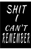 Shit I Can't Remember
