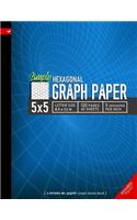 Simply 5x5 Graph Paper: Hexagonal Grid line ruled Composition Notebook, 8.5x 11in (Letter size), 120 pages, 5 hexagons per inch(12 Create on Graph Paper)