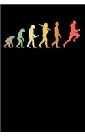 Runner Notebook: Retro Running Evolution 6 x 9 Lined Ruled Journal Gift For Runners & Joggers (108 Pages)