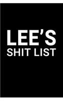 Lee's Shit List