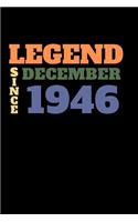 Legend since December 1946: Ruled Birthday Diary Notebook or Guest book Journal - Lined Register Pocketbook for Men and Women with Lines - Visitors' book for Birthdays and Part