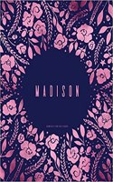 Madison - Composition Notebook: College Ruled Journal, Letter Size 8.5 x 11, Navy And Pink Floral Softcover
