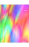 Notebook: Wide-Ruled, Notebook, 110 Pages, Full Size (8.5 X 11 Inches), Large, Glossy Cover, Design on Front and Back