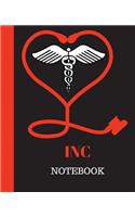 INC Notebook: Intensive Neonatal Care certification Notebook Gift 120 Pages Ruled With Personalized Cover