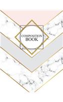 Composition Book: Marble & Gold Bullet Composition Book - 150-Page 1/2 Inch Dot Grid Journal Notebook - 8.5 X 11 Large Softcover