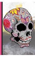 Not So Scary Sugar Skull Journal: Perfect Gift for Weightlifters, Lined Pages For A Workout Training Log, Fitness Notes, Daily Progress Report Workbook