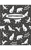 Sketchbook: Animal Constellations & Astronomy Stars: 120 Pages of 8.5